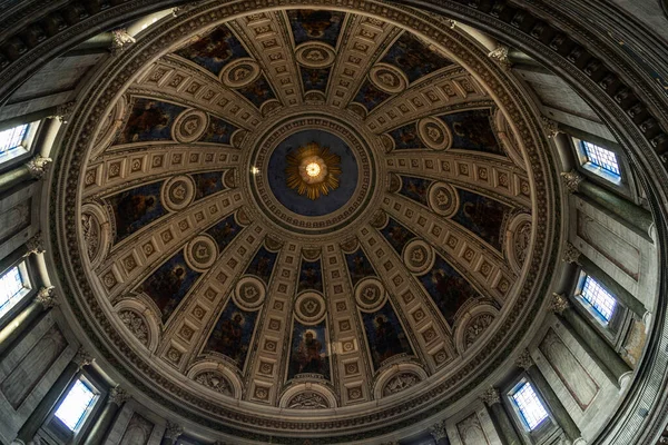 Interior Frederik Church Frederiks Kirke Marble Church Marmorkirken Evangelical Lutheran — Stock Photo, Image