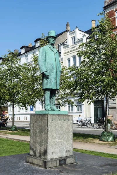 Kopenhagen Dänemark August 2019 Statue Von Tietgen Dänischer Finanzier Und — Stockfoto