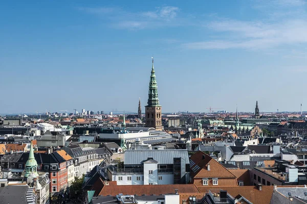 Panoramica Copenaghen Vista Tower Roundetrn Danimarca — Foto Stock