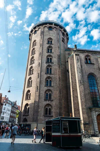 Copenaghen Danimarca Agosto 2019 Torre Rotonda Rundetarn Stellaburgis Hafniens Una — Foto Stock