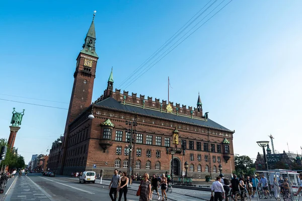 Copenaghen Danimarca Agosto 2019 Copenhagen City Hall City Hall Square — Foto Stock