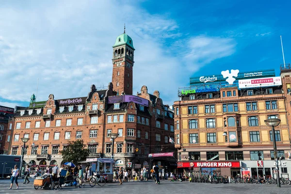 Copenaghen Danimarca Agosto 2019 Piazza Del Municipio Radhuspladsen Con Hard — Foto Stock
