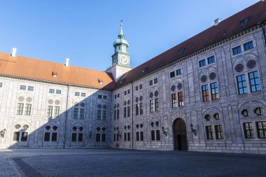 Münih Konutunun Avlusu ya da Münih, Bavyera, Almanya