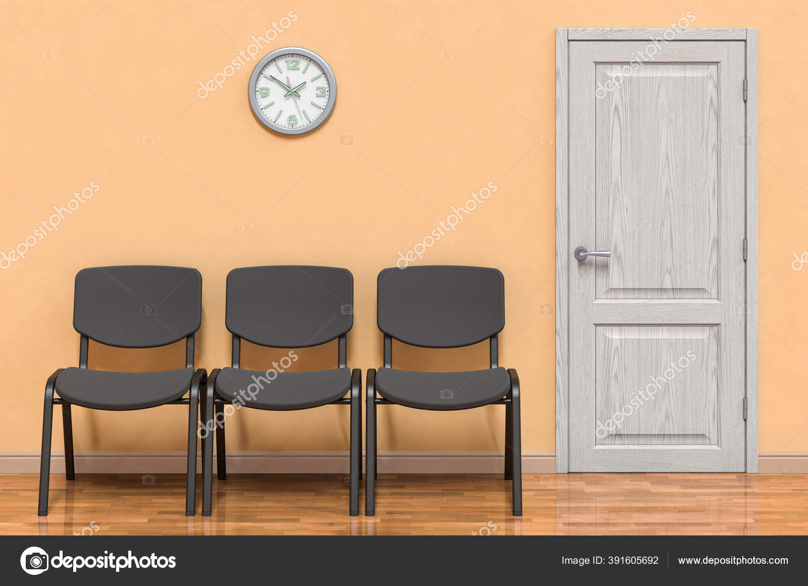 Baris Kursi Ruang Tunggu Atau Ruang Rapat Render Stok Foto C Natatravel 391605692