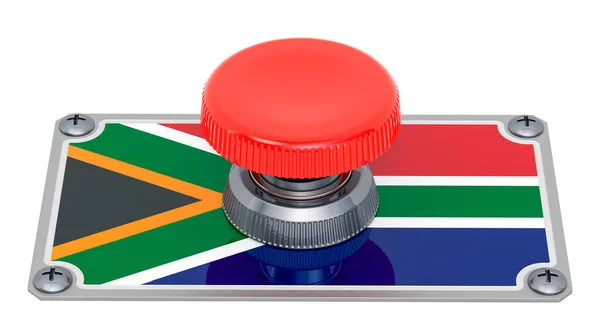 Taster Mit Südafrikanischer Flagge Darstellung Isoliert Auf Weißem Hintergrund — Stockfoto