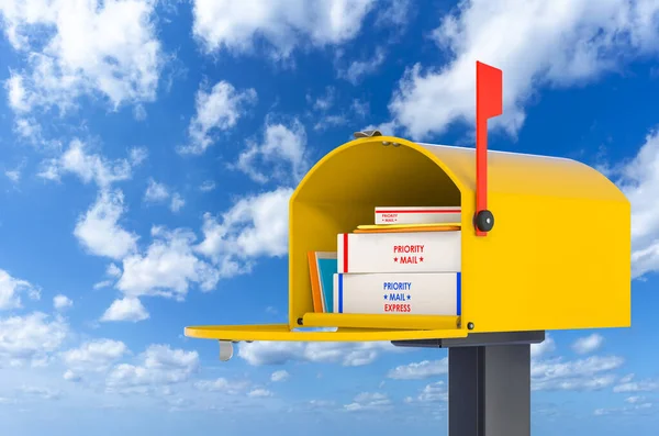 Extra Large Mailbox Blue Sky Rendering — Stock Photo, Image