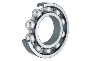 Bilye, kesme. Beyaz arkaplanda 3B görüntüleme izole edildi