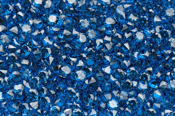 Fondo Diamantes Azules Zafiros Con Talla Brillante Renderizado — Foto de Stock