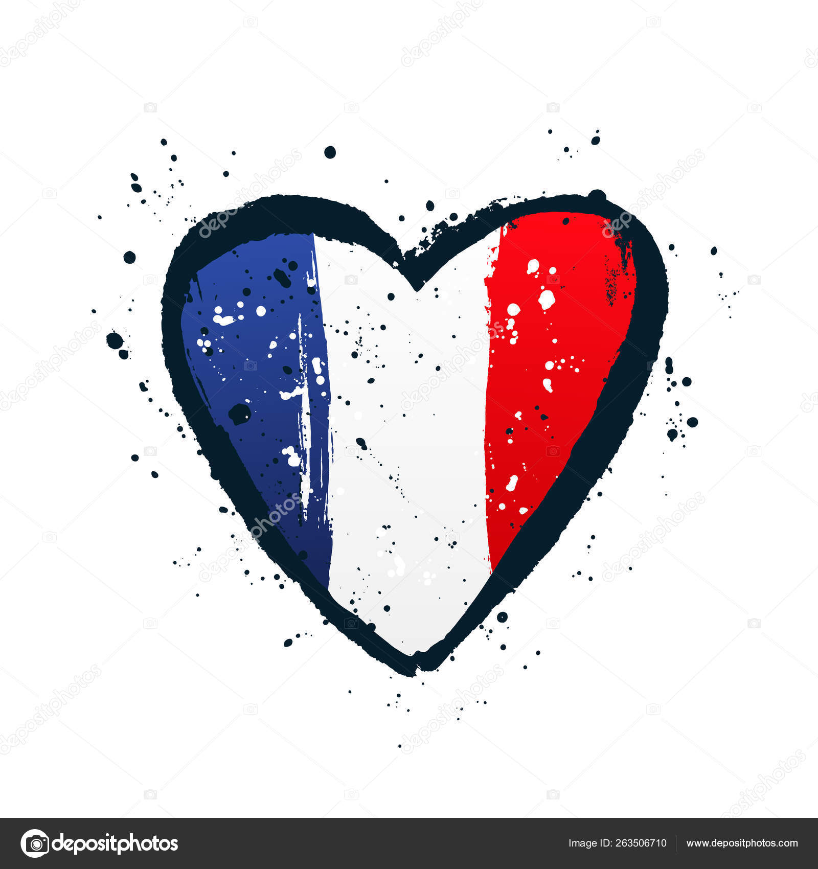 大きな心の形でフランスの旗 ストックベクター C Chekat 大きな心の形でフランスの旗 ストックベクター C Chekat