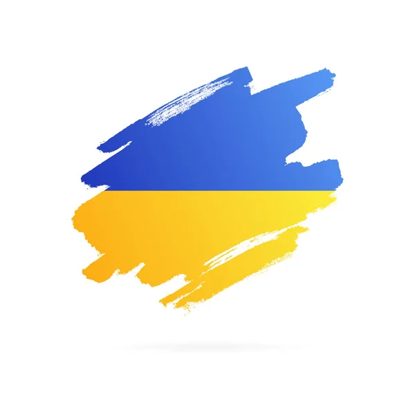 Украинский флаг. Векторная иллюстрация на белом фоне . — стоковый вектор