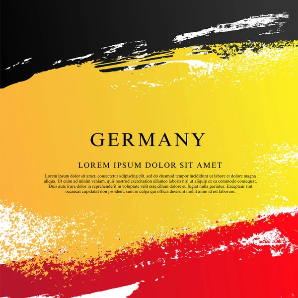 Γερμανική σημαία. Ημέρα εθνικής ενότητας της Γερμανίας. — Διανυσματικό Αρχείο