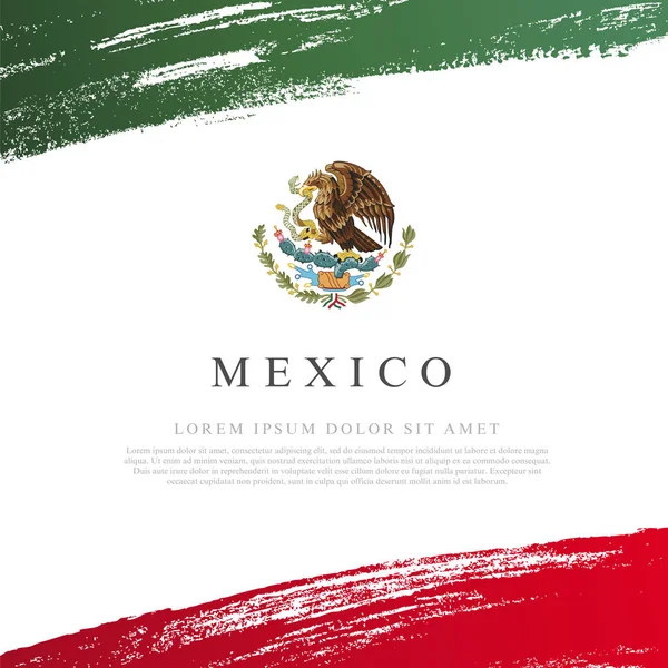 Flag of Mexico. Vector illustration. Independence Day. — Stock Vector