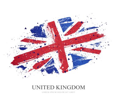 Büyük Britanya bayrağı. Vektör çizimi 
