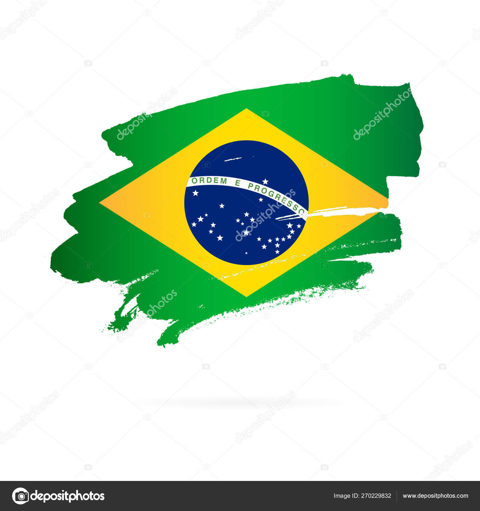 Bandeira Brasileira Em Forma Circular Isolada Em Png Ou Símbolo