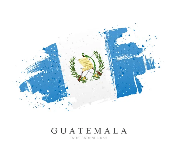 Drapeau du Guatemala. Illustration vectorielle — Image vectorielle