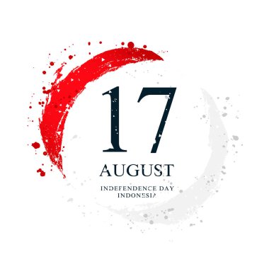 Endonezya bayrağı daire şeklinde. 17 Ağustos - Independen