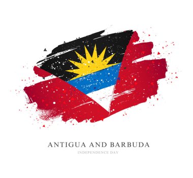 antigua ve barbuda bayrağı. vektör çizim 