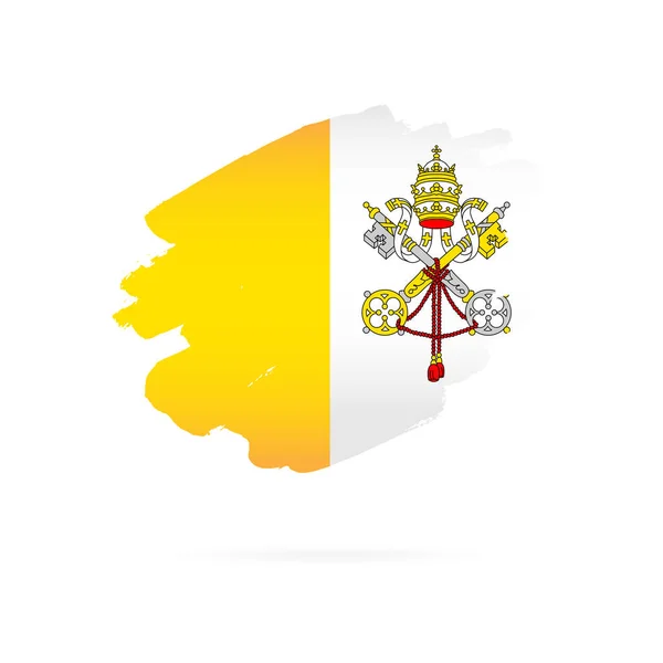 Vatican flag. Vector illustration on a white background. — Stock Vector