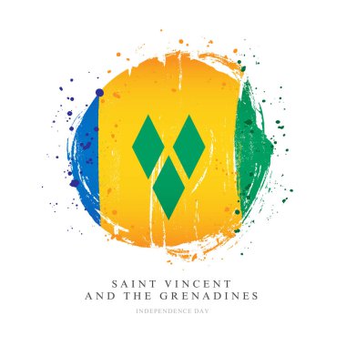 Büyük bir şekil Saint Vincent ve Grenadinler Bayrağı