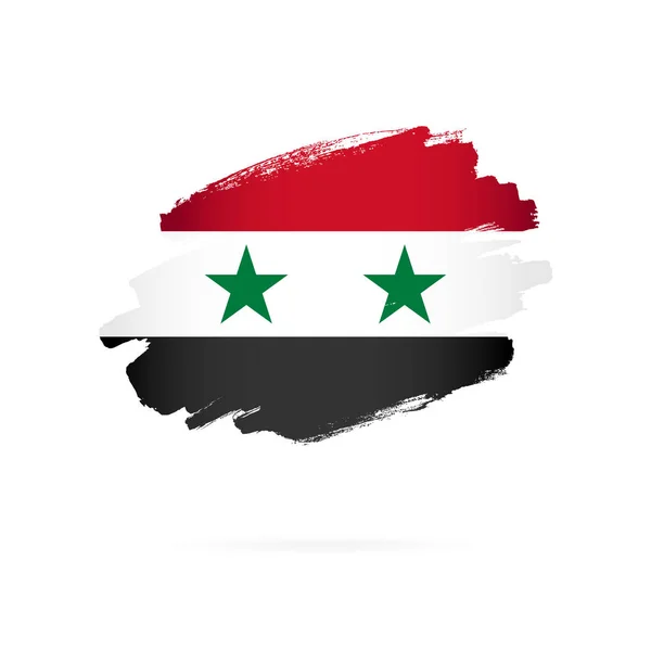 Syrien sjunker. Vektor illustration. Penseldrag — Stock vektor