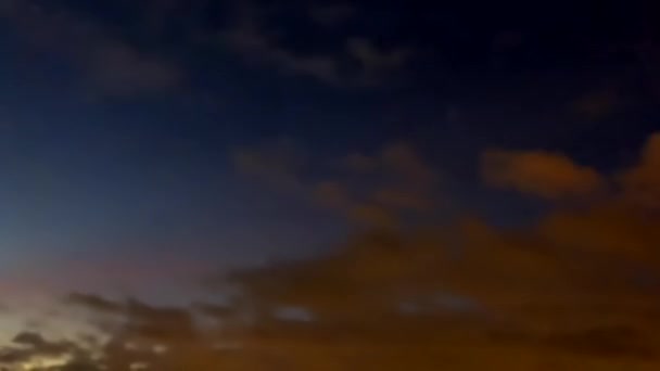 Zaman Ayarlı Güzel Bir Gün Doğumu Bulutlu Mavi Gökyüzü Doğal — Stok video