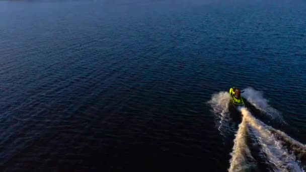 Petersburg Russie Mei 2020 Een Gyrofiets Snijdt Bij Zonsondergang Door — Stockvideo