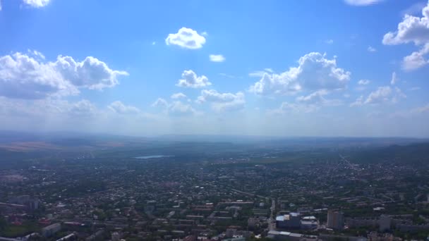 Letecký Pohled Krásný Výhled Horu Beshtau Pyatigorsk Hory Mashuk Letní — Stock video