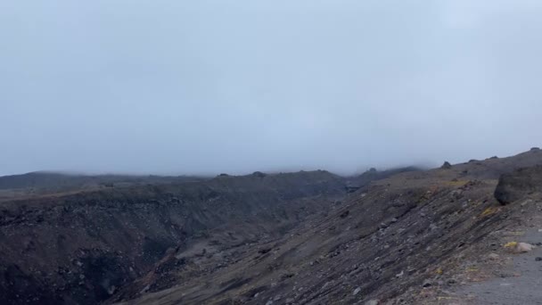 Vista Aérea Planícies Intermináveis Lava Área Parque Vulcânico Klyuchevskoy Viaje — Vídeo de Stock