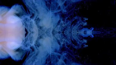 Bilinçaltının derinliklerindeki mavi-beyaz kozmik dalgaların hareketi. Psikedelik ve serinleme. Okültizm ve hipnoz. Karanlık ve aydınlık. Meditasyon arka planı