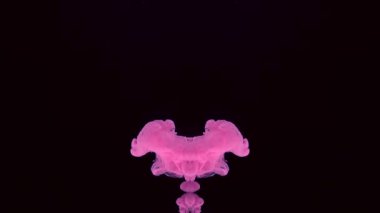 Bir iblisi çağırmanın mistik ayini. Siyah arka planda pembe, rüya gibi yoğun bir duman bulutu. Bir ürperti ya da gerilim için hipnotik ekran koruyucu. Uyuşturucu zehirlenmesi