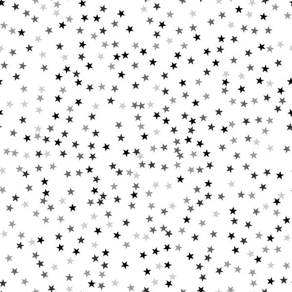 Patrón de estrellas monocromas escandinavas sin costuras. Diseño para tarjeta, cubiertas, paquete, papel de embalaje, etc. . — Archivo Imágenes Vectoriales
