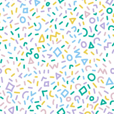 Memphis desen. Sorunsuz antika arka plan