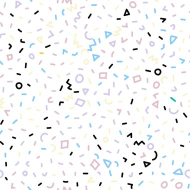 Memphis desen. Sorunsuz antika arka plan