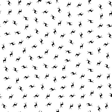 İskandinav geyik seamless modeli. Hipster trendy tek renkli arka plan.