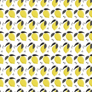 Sorunsuz limon desen. Çiçek arka plan