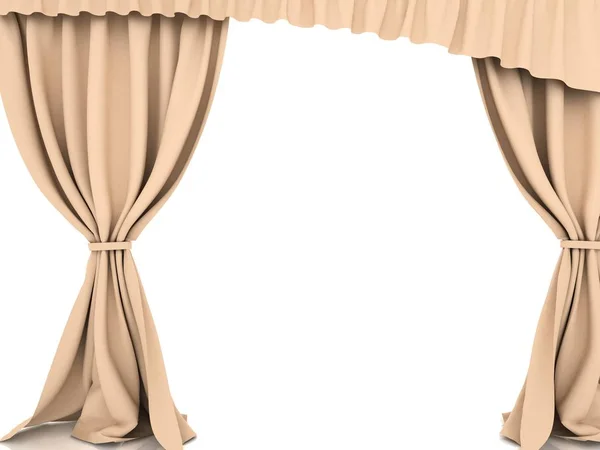 Curtains Illustration Curtains Ілюстрація — стокове фото