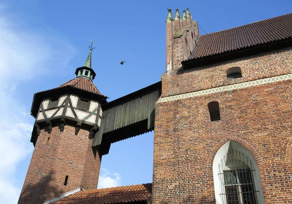 Das Fragment Der Burg Des Teutonischen Ordens Aus Dem Jahrhundert — Stockfoto