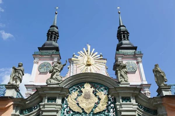 Extérieur Des Portes Notre Dame Basilique Ville Swieta Lipka Pologne — Photo