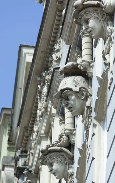 Sculptures House Exterior Gdansk Old Town Poland — Stock Photo, Image