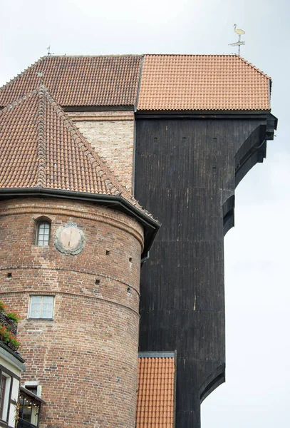 Yüzyıl Bağlantı Noktası Vinç Kinci Dünya Savaşı Gdansk Şehir Polonya — Stok fotoğraf