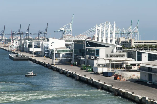 Cruise gemi terminalleri (Florida Miami şehir limanda görünümünü).