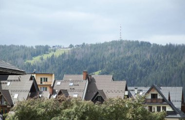 Gubalowka dağın tepesinde görüntülemek, Zakopane resort kasabası (Polonya popüler turistik yer).