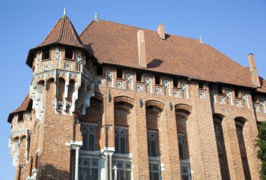 13. yüzyılda parçası Malbork town (Polonya Germen sırayla Castle).