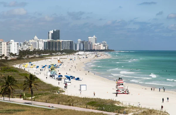 Vista Punta Sur Miami Beach Durante Invierno Florida — Foto de Stock
