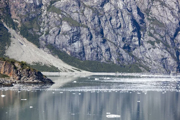 Ледяные Воды Летом Национальном Парке Glacier Bay Аляска — стоковое фото