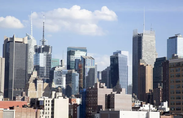 Modern Building Skyline Manhattan Midtown District New York City — Stock Photo, Image