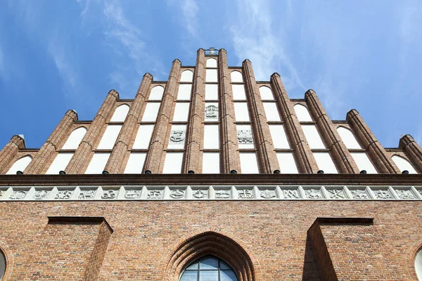 Fasada Zrekonstruowany Królewski Bazylika Katedralna Warszawa Stare Miasto Polska — Zdjęcie stockowe