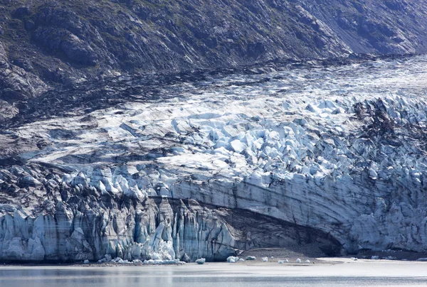 Vue Rapprochée Glacier Blue Dans Parc National Glacier Bay Alaska — Photo