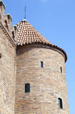 16. yüzyıl Barbican kule savunma kalesi Varşova eski şehir (Polonya girişinde).