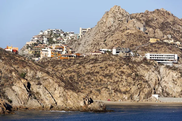 View Rocky Landscape Residential District Cabo San Lucas Resort Town — Stock Photo, Image